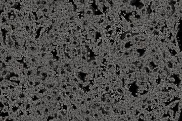 Dark Frozen Dots Abstract van GittaGsArt