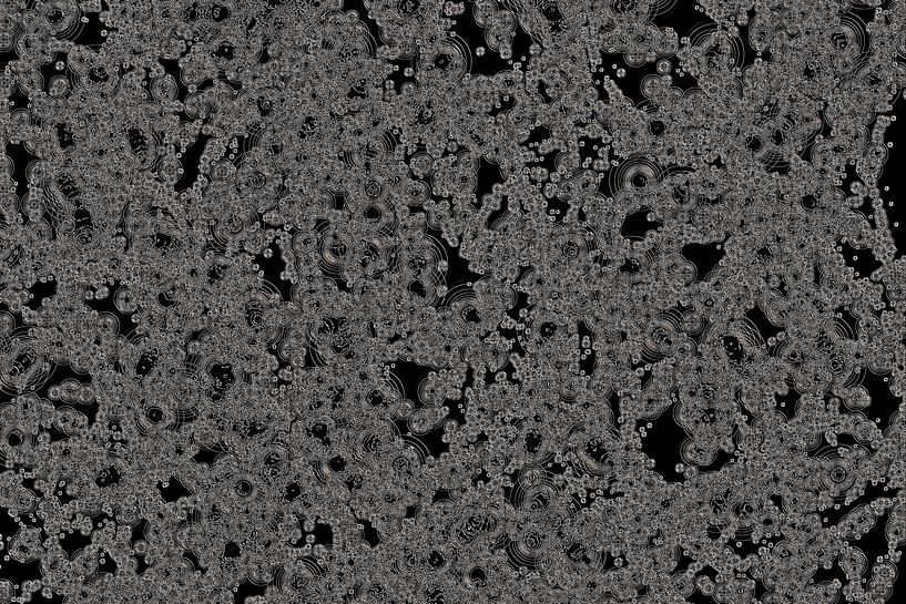 Dark Frozen Dots Abstract von GittaGsArt