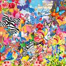 Schmetterlinge, Blumen und Vögel von Nicole Habets Miniaturansicht