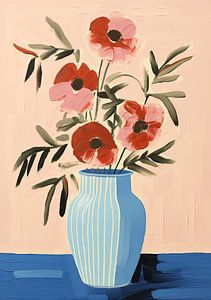 Vase Matisse inspired Stillleben