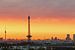 Berlin Skyline im Sonnenuafgang von Frank Herrmann