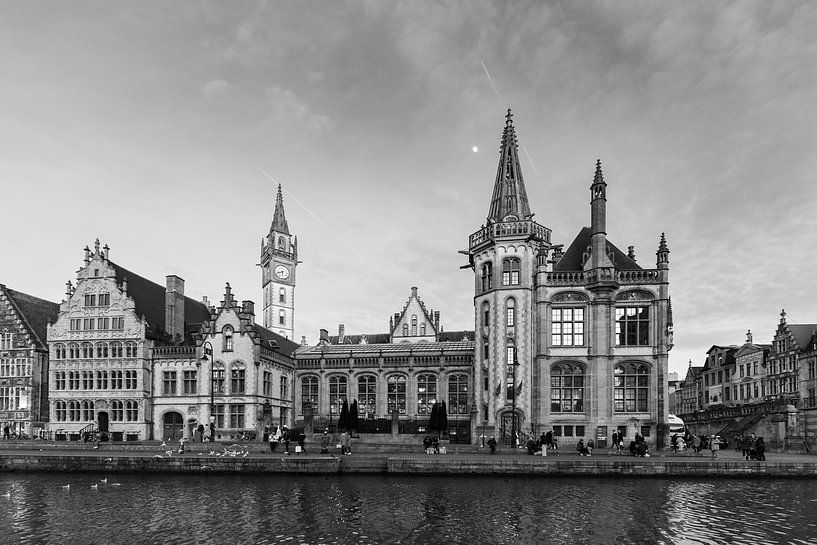 Gemütlichkeit auf der Graslei in Gent von Meindert Marinus