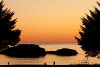 Silhouette sunset