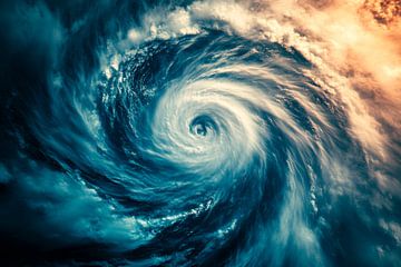 Orkaan over de oceaan van Poster Art Shop