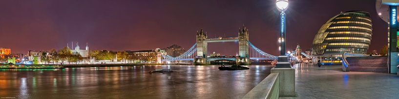 London Bridge Panorama von Bob de Bruin