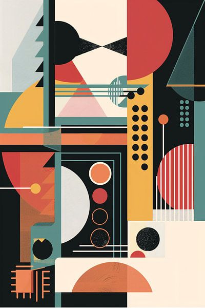 Abstract composition with primary colours by Imperial Art House