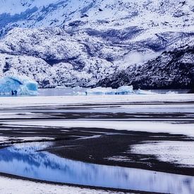 Grijze Meer - IJsbergen - Patagonië - Chili van Annette S. Kehrein | www.ask-mediendesign.de