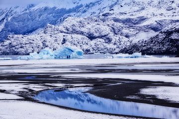 Lake Grey - Icebergs - Patagonie - Chili sur Annette S. Kehrein | www.ask-mediendesign.de