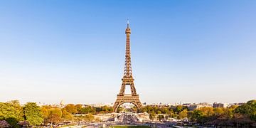 La Tour Eiffel et la ligne d'horizon de Paris sur Werner Dieterich