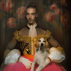 Mann mit treuem Vierbeiner