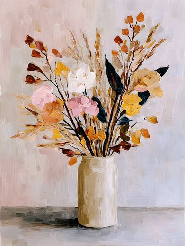 Zacht Bloemboeket in Vaas