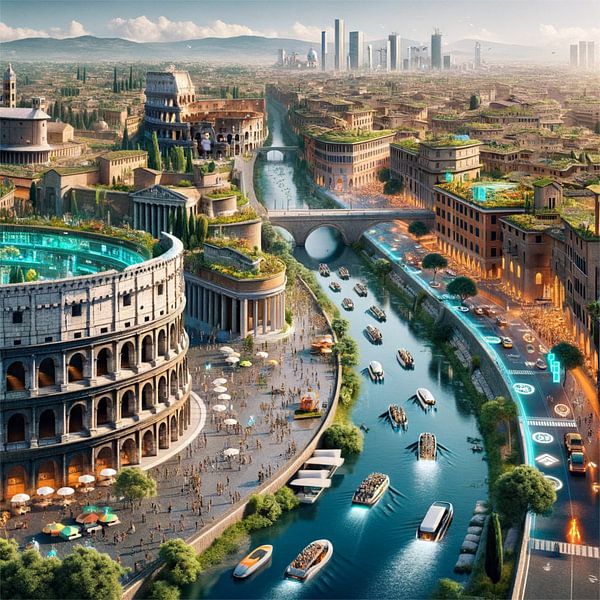 Rom - Futuristic Cities von Eric Nagel