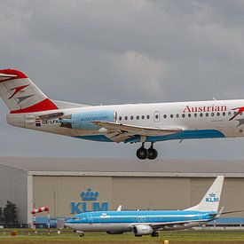 Österreichisches Passagierflugzeug vom Typ Fokker 70. von Jaap van den Berg