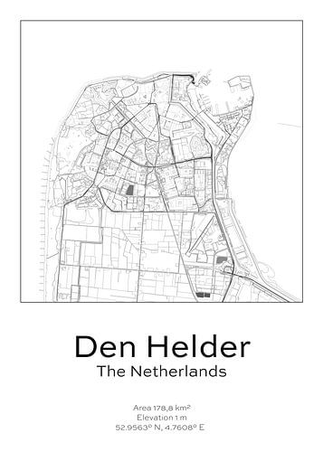 City map - Netherlands - Den Helder