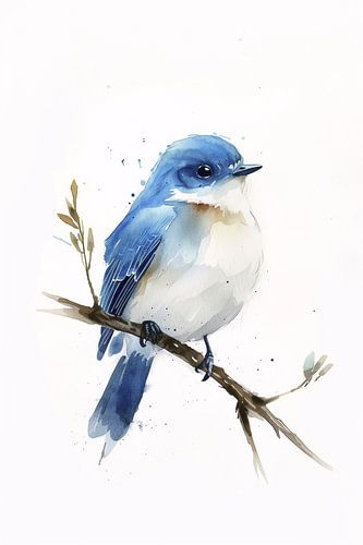 Aquarel berghutgrasmus