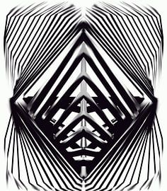 Abstraktes Schwarz-Weiß von Romana Vac