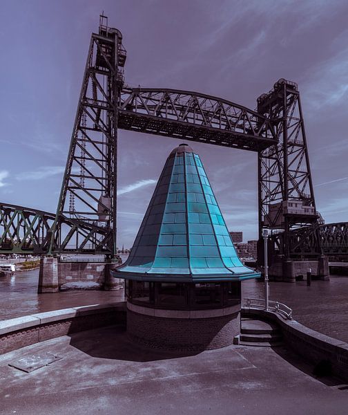 The Hef bridge from the Koninginnebrug Rotterdam by RoffaPics