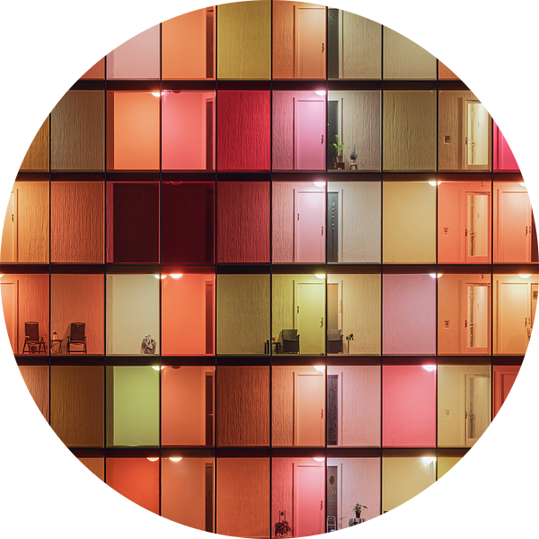 Kleurrijke architectuur in Rotterdam van Vincent Fennis