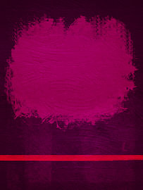 Abstract Burgundy | Abstract painting featuring burgundy, pink and coral by MadameRuiz