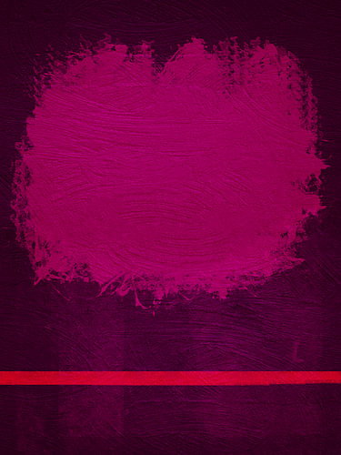 Abstract Burgundy | Abstract schilderij met burgundy, roze en koraal