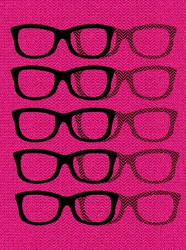 Glasses Black & Pink