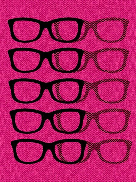 Glasses Black & Pink von Mr and Mrs Quirynen
