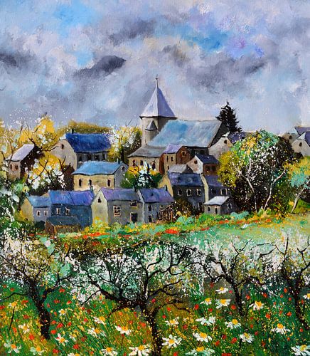 Village in spring