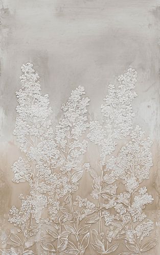 Bloemen in reliëf