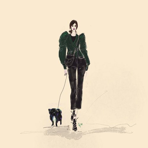 Fashion sketch go outfit 1