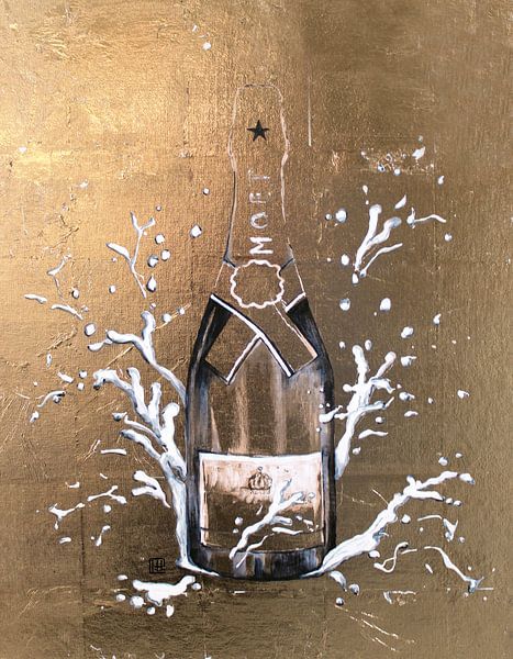 Champagne gold splash by Atelier Paint-Ing