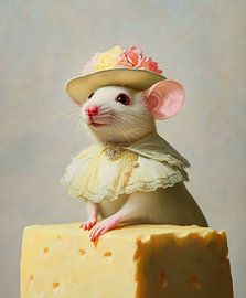 Portrait de souris chic sur But First Framing