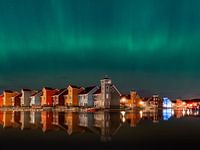 Aurore boréale sur Reitdiephaven