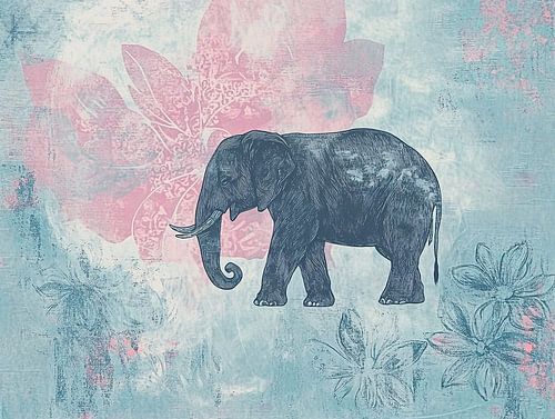 Olifant Bloemen | Olifant met Bloemen van Zen en Meer