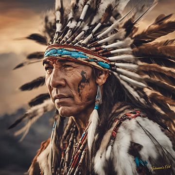 Realistic Native American Art 8 von Johanna's Art