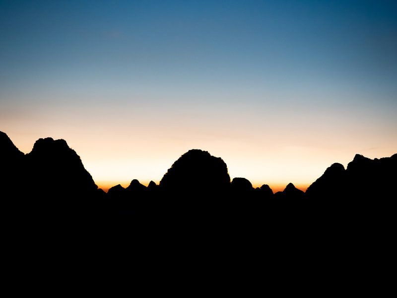 Sonnenuntergang in den Karstgebirgen von Stijn Cleynhens