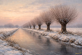 Penseelstreken uit de wildernis – Nederlands winterlandschap
