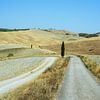 Chemins et collines de Toscane au Val d'Orcia sur Jos van den Berg
