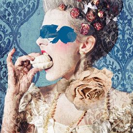 Enjoy the moment | A portrait of a woman in baroque style with a touch of modernity by Wil Vervenne