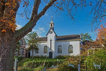 Schitterend gelegen kerkje in Kats op Noord-Beveland, eigendom van de Stichting Oude Zeeuwse Kerken. van Gert van Santen