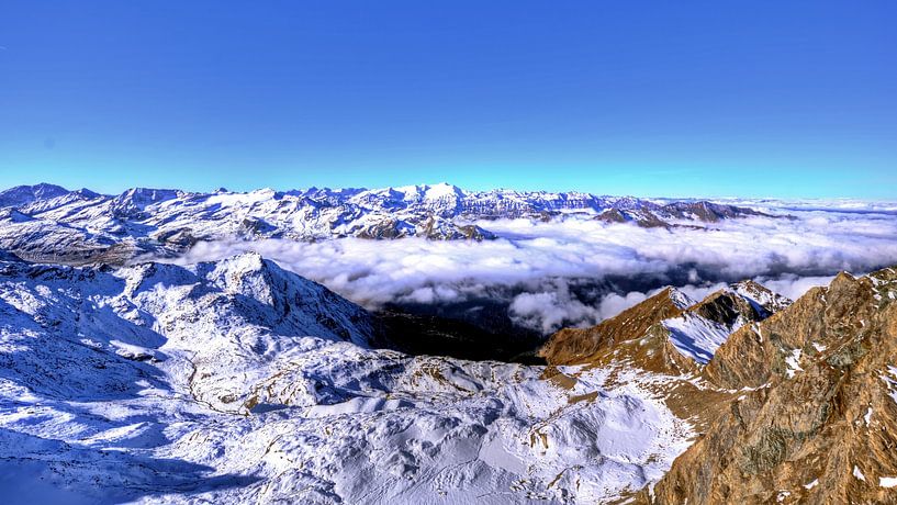 Panoramisch uitzicht over Salzburg van Roith Fotografie