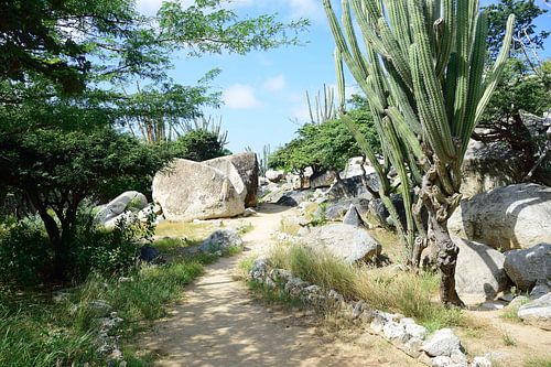 Wandelen tussen de rotsen