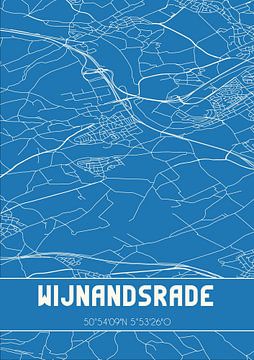 Blauwdruk | Landkaart | Wijnandsrade (Limburg) van Rezona