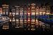Amsterdam Damrak am Abend von Johan Honders