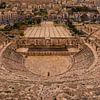 Romeins theater in Amman, Jordanië van Bert Beckers