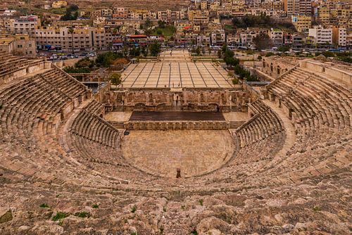 Roman theater in Amman, Jordan by Bert Beckers