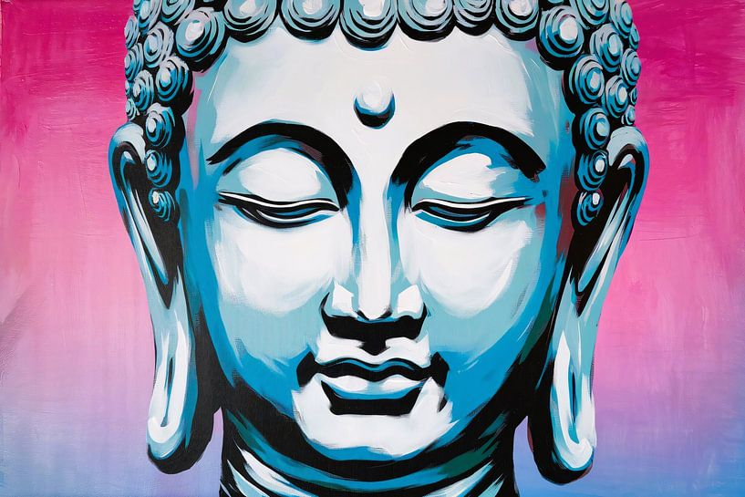 Buddha portrait in pop art by Imperial Art House