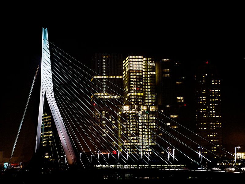 Rotterdam bij night van Mario de Lijser
