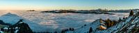 On the Grünten with a view over the sea of clouds to the eastern Allgäu Alps by Leo Schindzielorz thumbnail