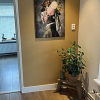 Kundenfoto: Meisje met de Parel - The Metallic Edition von Marja van den Hurk, als art frame