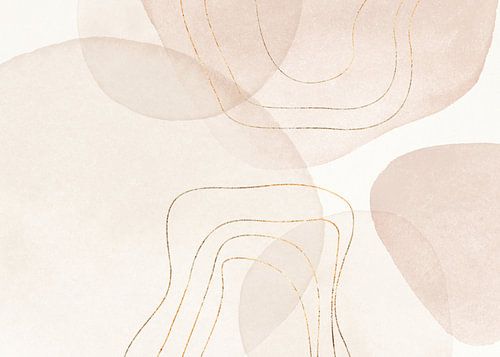 Abstract Minimalistic Art With Organic Shapes